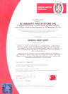 Certificat OHSAS 18001